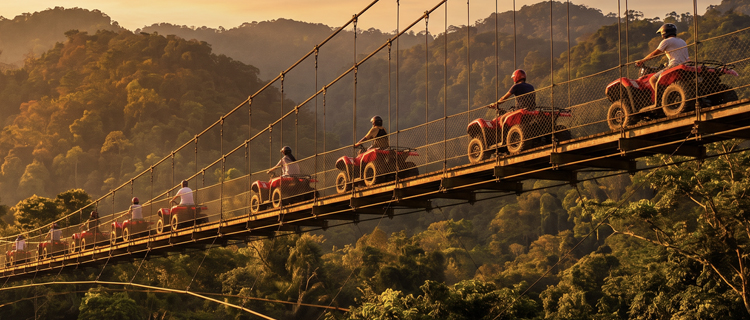 Jorullo bridge ride